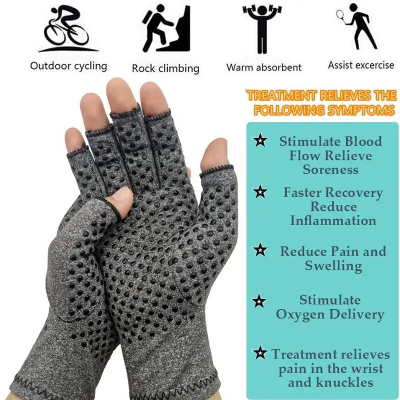 New Compression Arthritis Gloves Wrist Support Joint Pain Relief Hand Brace Women Men Therapy Wristband Compression Gloves 2023 2