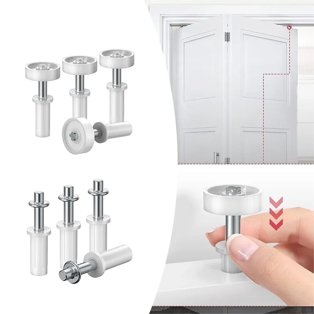 4pcs Bi-fold Door Top Guide Wheels For Closets Pantries Laundry Rooms