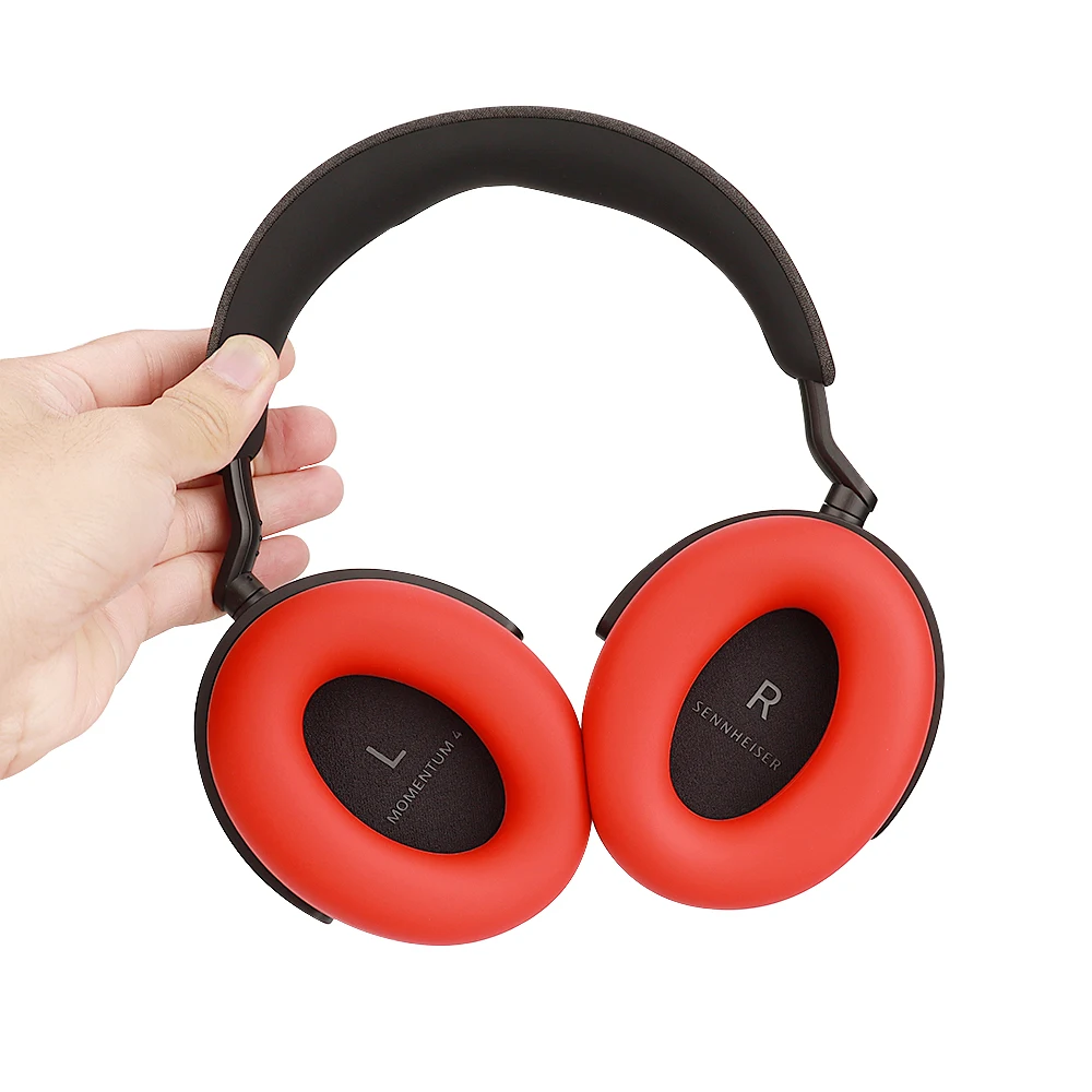  Adhiper Silicone Ear Pads Cover Protector for Sennheiser Momentum  4 Headphone Cushions,Sweat-Proof and Washable Ear Cushions Cover for  Sennheiser Momentum 4 Headphone(Red) : Electronics