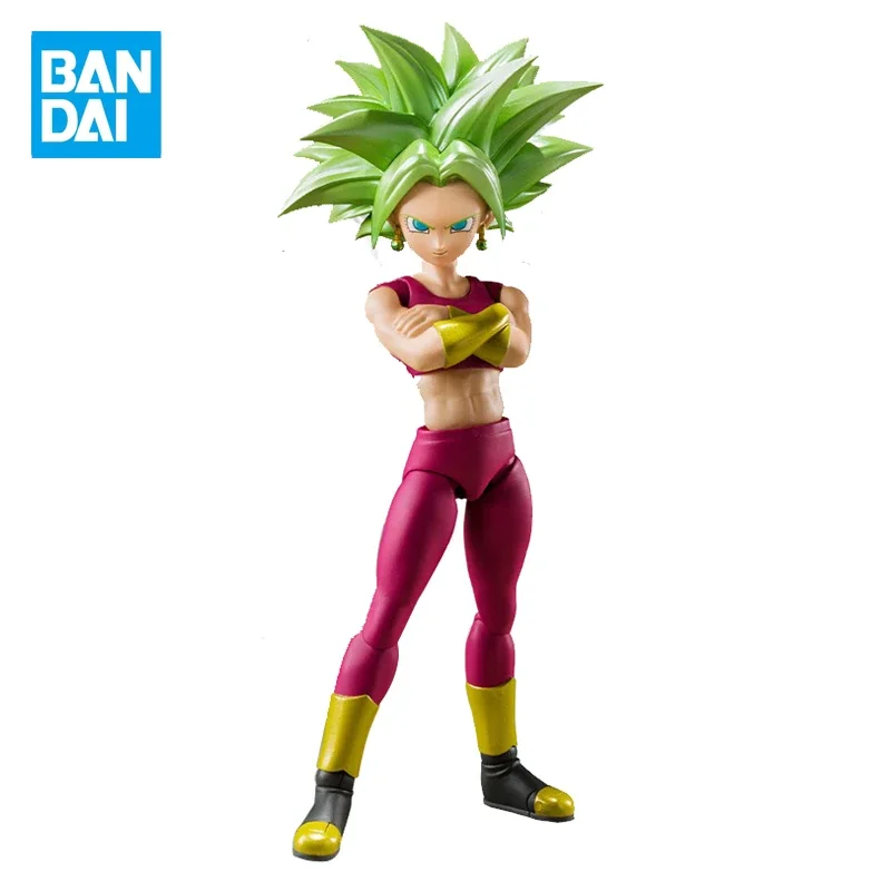 

In-Stock BANDAI Original SHF Dragon Ball Super Kefla Caulifla Kefla Super Saiyan Model Action Toy Figures Gift