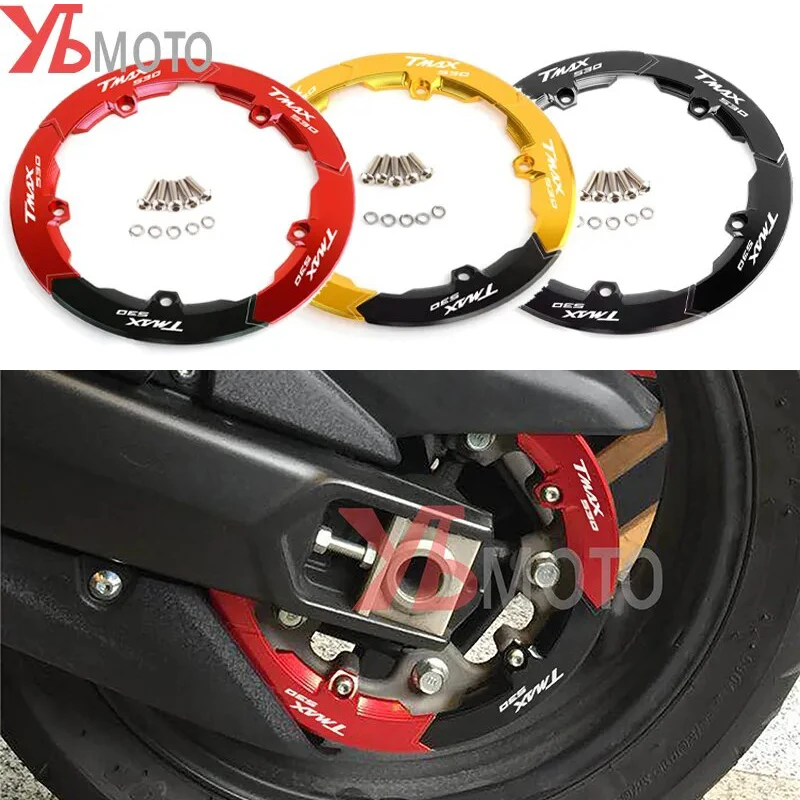 

Мотоциклетные аксессуары для YAMAHA TMAX 530 SX DX 2017 2018 2019 logo tmax530 CNC алюминиевая коробка передач ременной шкив крышка
