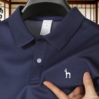 Polo à manches courtes pour homme de marque haut de gamme, t-shirt décontracté de golf tendance pour l'été, best-seller 4