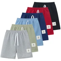 Short à Bretelles Solides pour Enfant Garçon et Fille, Pantalon Joker Confortable à Taille artificiel astique, Mode Décontractée, 1/3/6 Pièces 4