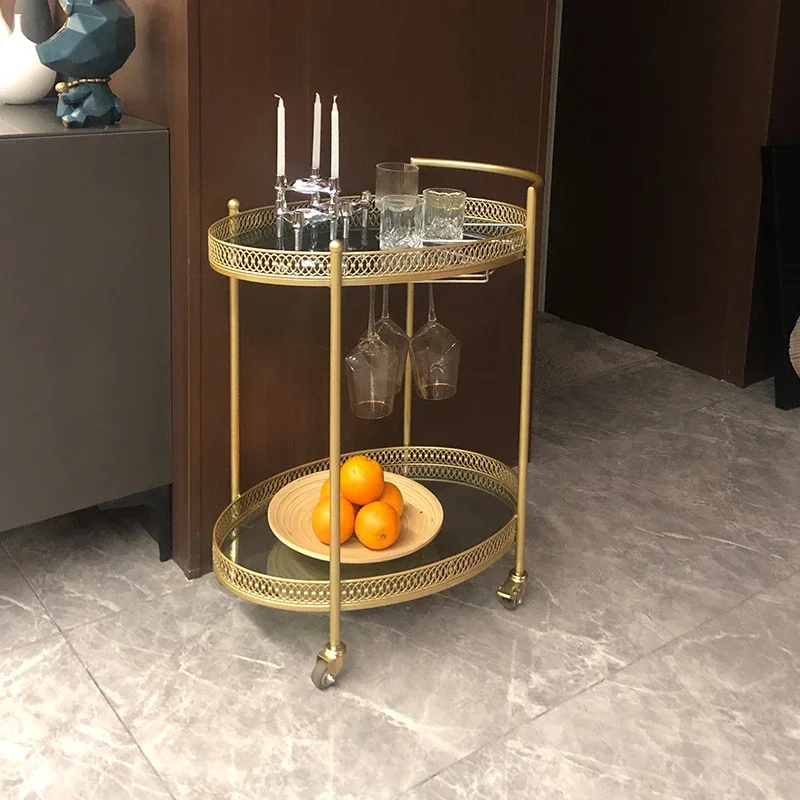 

Serving Drawing Room Kitchen Salon Trolley Snack Sofa Side Dining Room Salon Trolley Tea Carrito Auxiliar Beauty Furniture HDTC