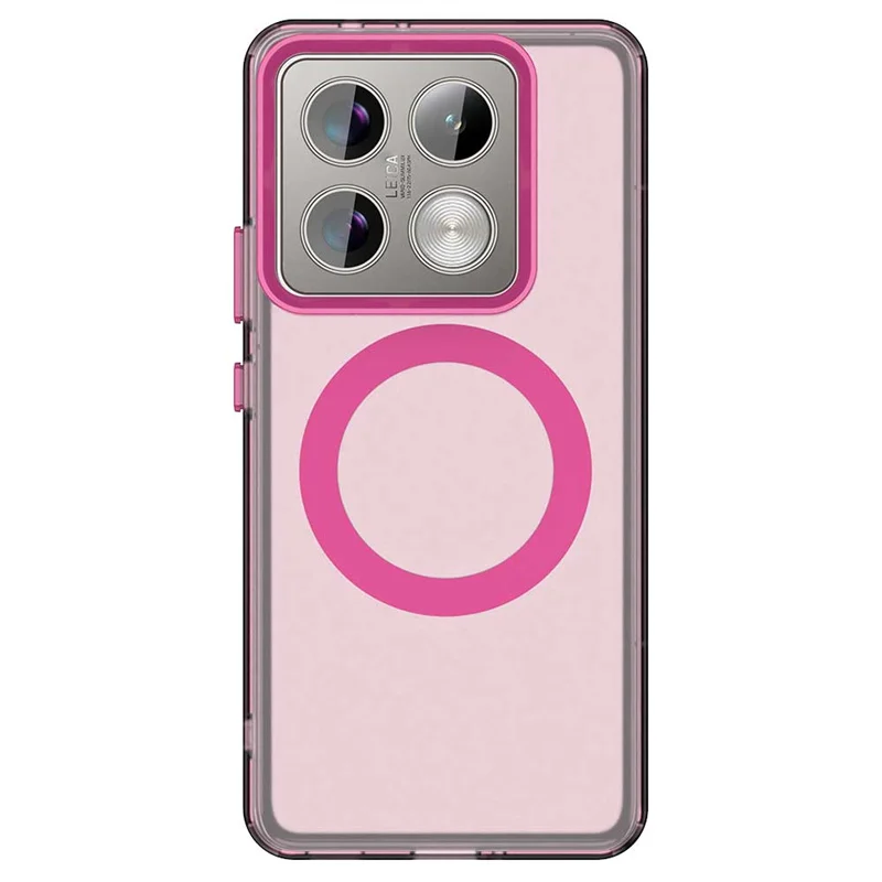 Luxury Transparent Magnetic Wireless Charging Shockproof Back Cover