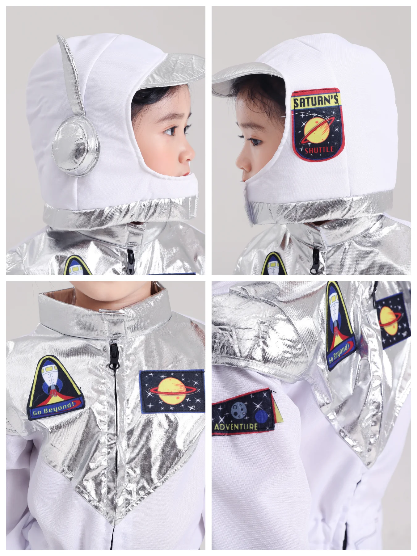 kids cosplay costume Deluxe Boys Girls White Space Astronaut for Book Week Halloween Carnival Out Space Themed Party
