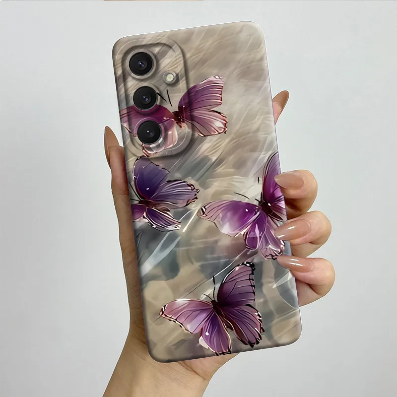 Sweet Fashion Butterfly Painted Soft Silicone Phone Case - Lovely Design Cover