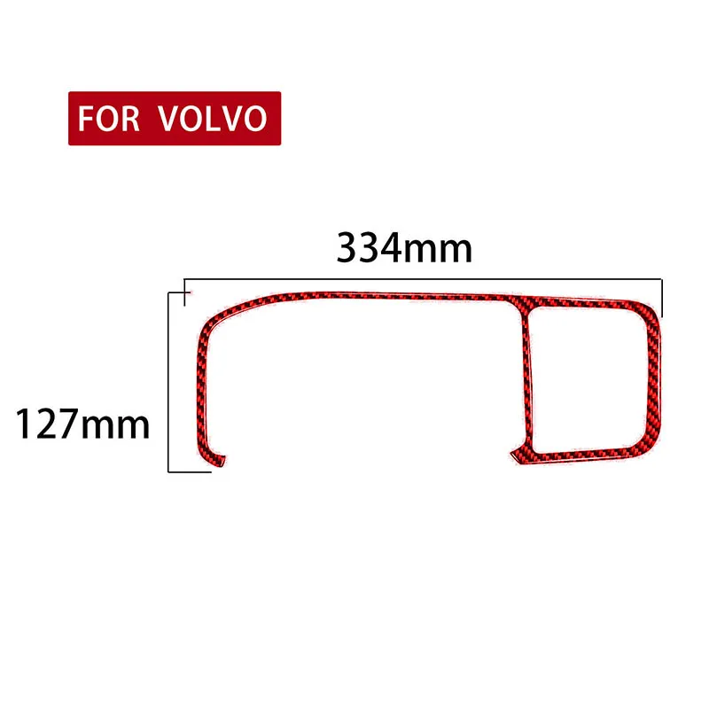 Kaufe Für Volvo Xc60 S60 V60 Zubehör Schwarz Auto Innen Tasse Halter  Armlehne Abdeckung Fall Trim Rahmen Dekoration