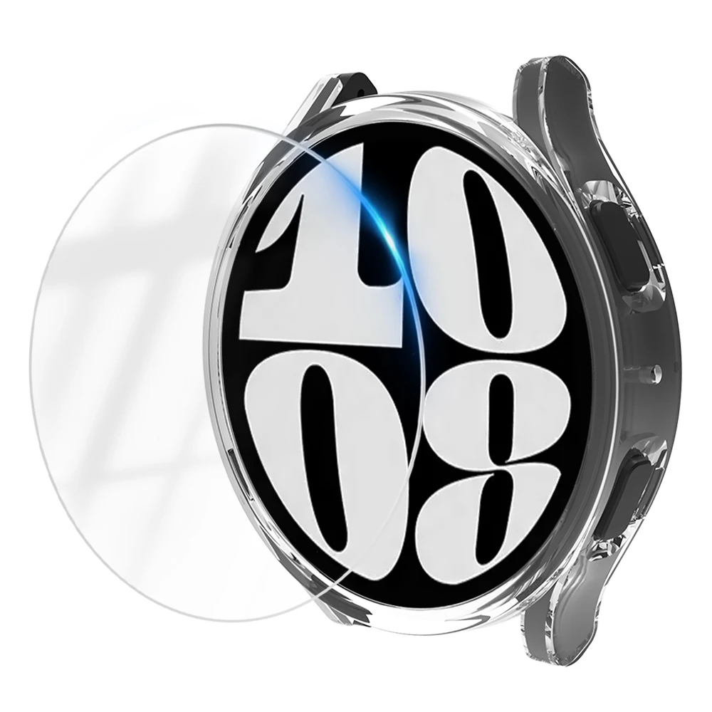 Waterproof Glass Case with Hollow Bumper and Screen Protector