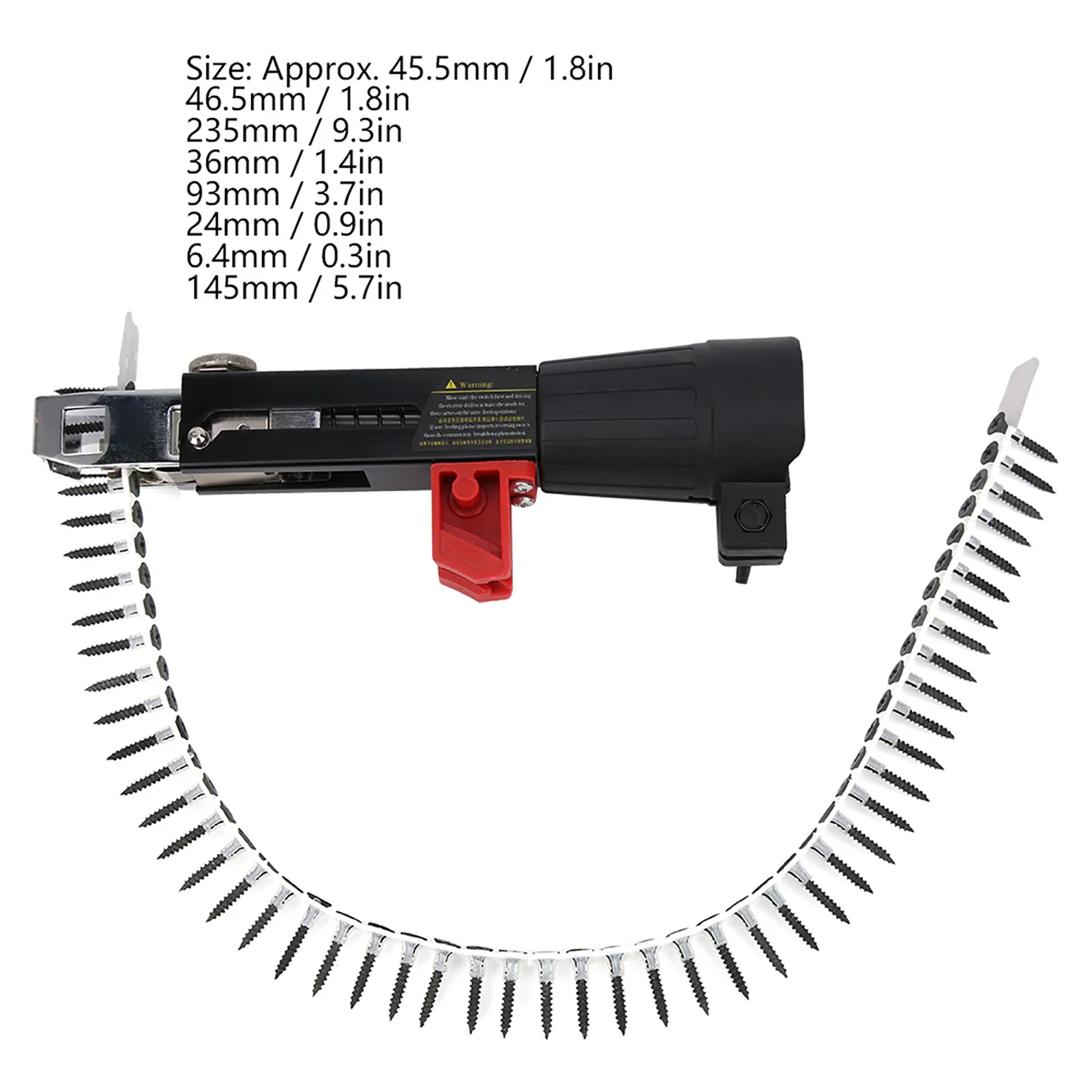 Automatic Chain Nail Gun Electric Drill Adapter Screw Gun Tightening Equipment Woodworking Tool 5
