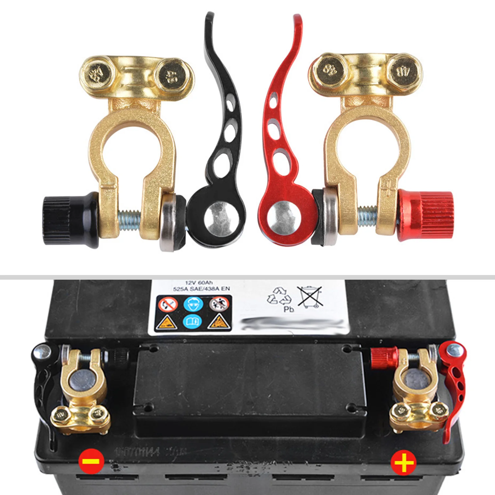 Connettori Terminali Batteria 12V 24V Terminali Batteria Auto Connettore Morsetto Sgancio Rapido Disconnessione Per Barca Da Corsa Utv