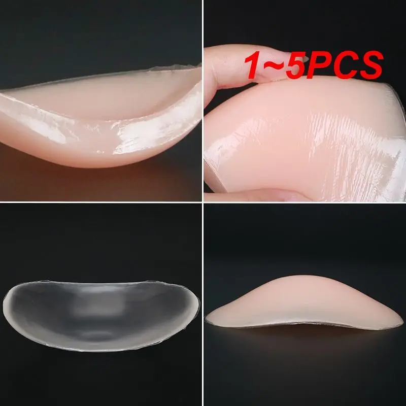 1~5PCS Soft Silicone Shoulder Anti Slip Shoulder Pads Enhancer Clothing Push-up Cushions Reusable Self-Adhesive