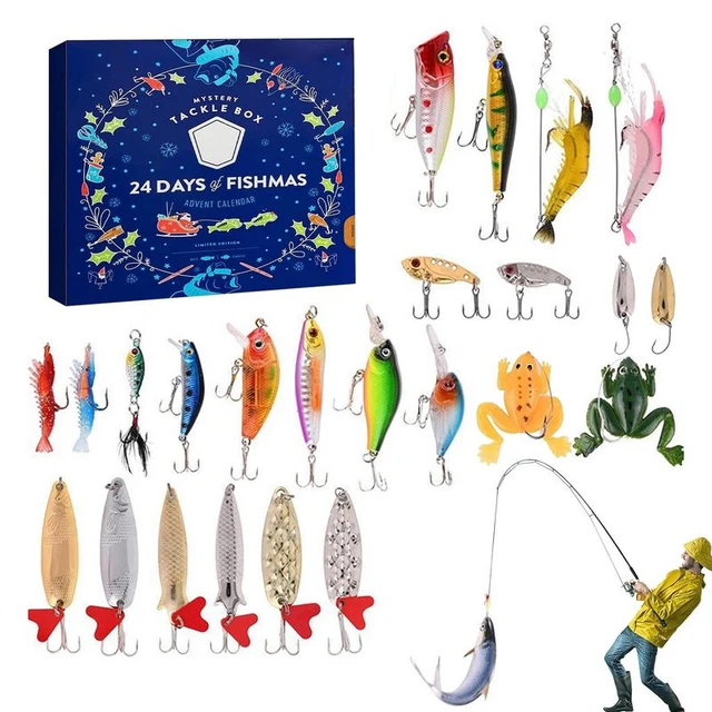 Advent Calendar Fishing Christmas Countdown Fishing Tackle Advent Calendar  for FisherAdult Men Teen Boys Great Gift Accessories - AliExpress