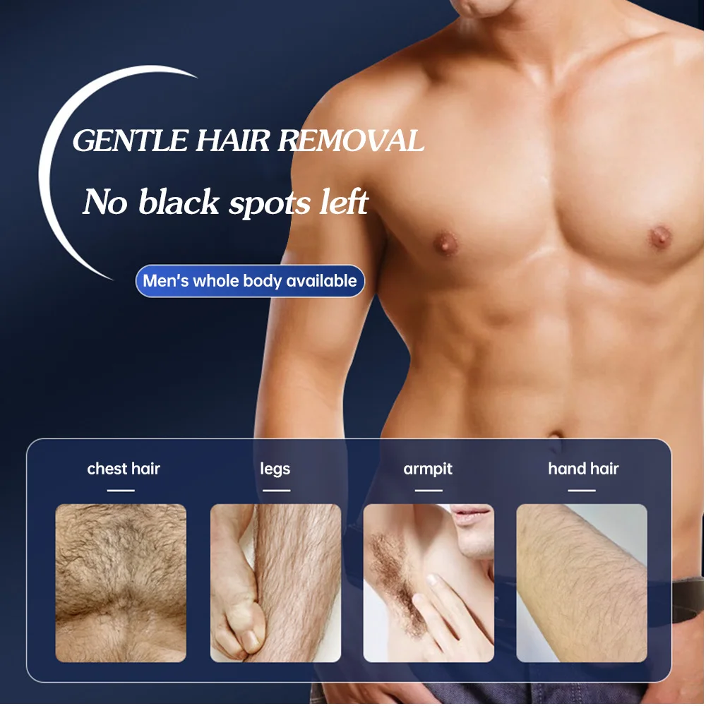Men'S Painless Hair Removal Cream Mild Non Irritating Hair Removal Cream Body Arm Armpit Leg Gentle Refreshing Hair Removal 3