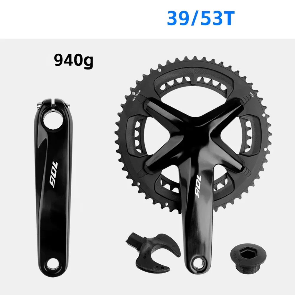 

Precision engineered road bike Double Chainwheel crankset 3450T chainset 170mm Performance Evaluation against 105