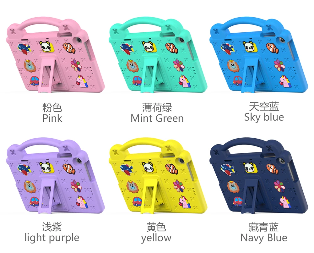 Kinder EVA Bären-Standhülle für Samsung Galaxy Tab A9 A11 8.7" Tab A9Plus A11+ S7 S8 S9 S10Lite S9FE S11 Tab A8 S6 Lite Cover Funda – Detail 9