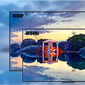 KVM 스위치 USB HDMI 스위처, 4 개 컴퓨터 공유, 4K 60Hz, 1 HD 모니터 및 3 USB 장치, 키보드 마우스 프린터, USB3.0