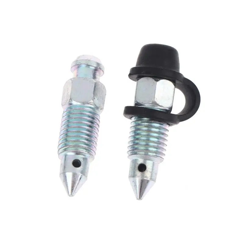 6Pcs 길이 31.5mm M10X1 브레이크 휠 실린더 나사용 블리드 스크류 M10 X 1.0 길이 31.5mm 자동차 부품 액세서리