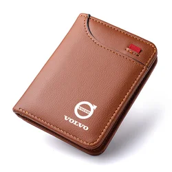 Leather Mini Credit Card Purse - Portable Soft Wallet Accessory (Brown)