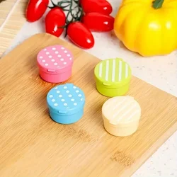 Set of 4 Portable Mini Sauce Containers for Travel, Lunch, and Outdoor Dining (4pcs a set)
