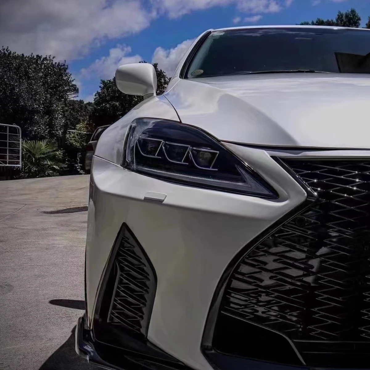 Lexus-カーアクセサリー,フロントバンパー用ボディキット,lexus is250 