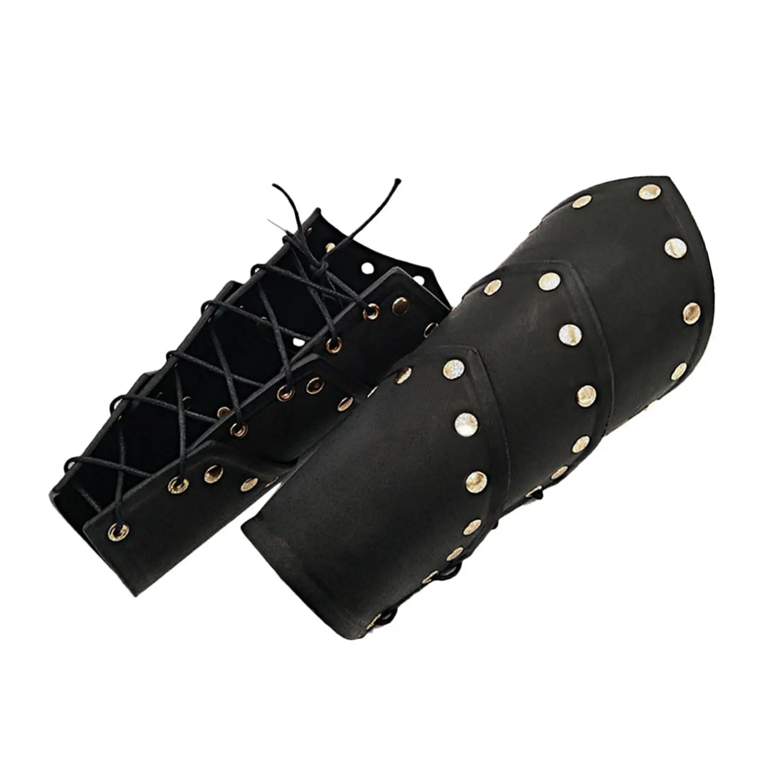 Knight 3 Layer Rivet Bracers Arm Armor Cuff Archery Bracers Gauntlet