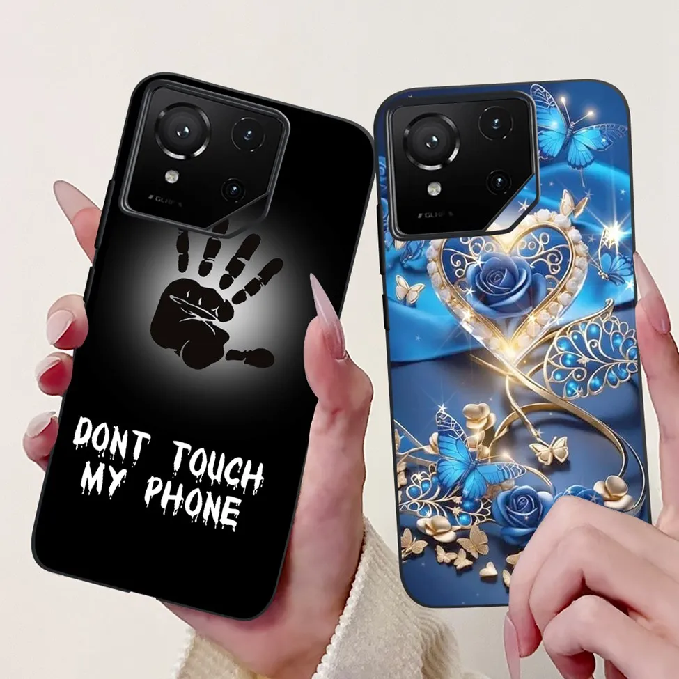 Luxury Cute Cat Silicone Shockproof Bumper Back Cover - Stylish Painted Design