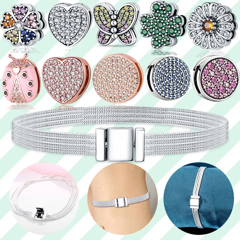 Подвеска-клипса из серебра 100% пробы