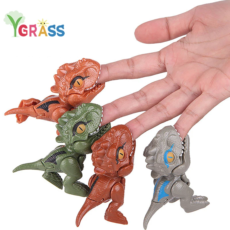 

Finger Dinosaur Anime Action Mode Biting Hand Fidget Dinosaurs Model Toys Jurassic Dino Toy For Children's Educational Gift