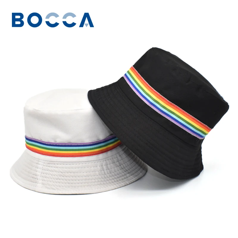 

Панама с вышивкой, двусторонняя, черная, белая