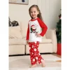 Christmas Pyjamas Cute Santa Claus Print Parent-child Matching Clothing Set Baby Dog Romper O-neck 2 Pieces Homewear Family Look 4