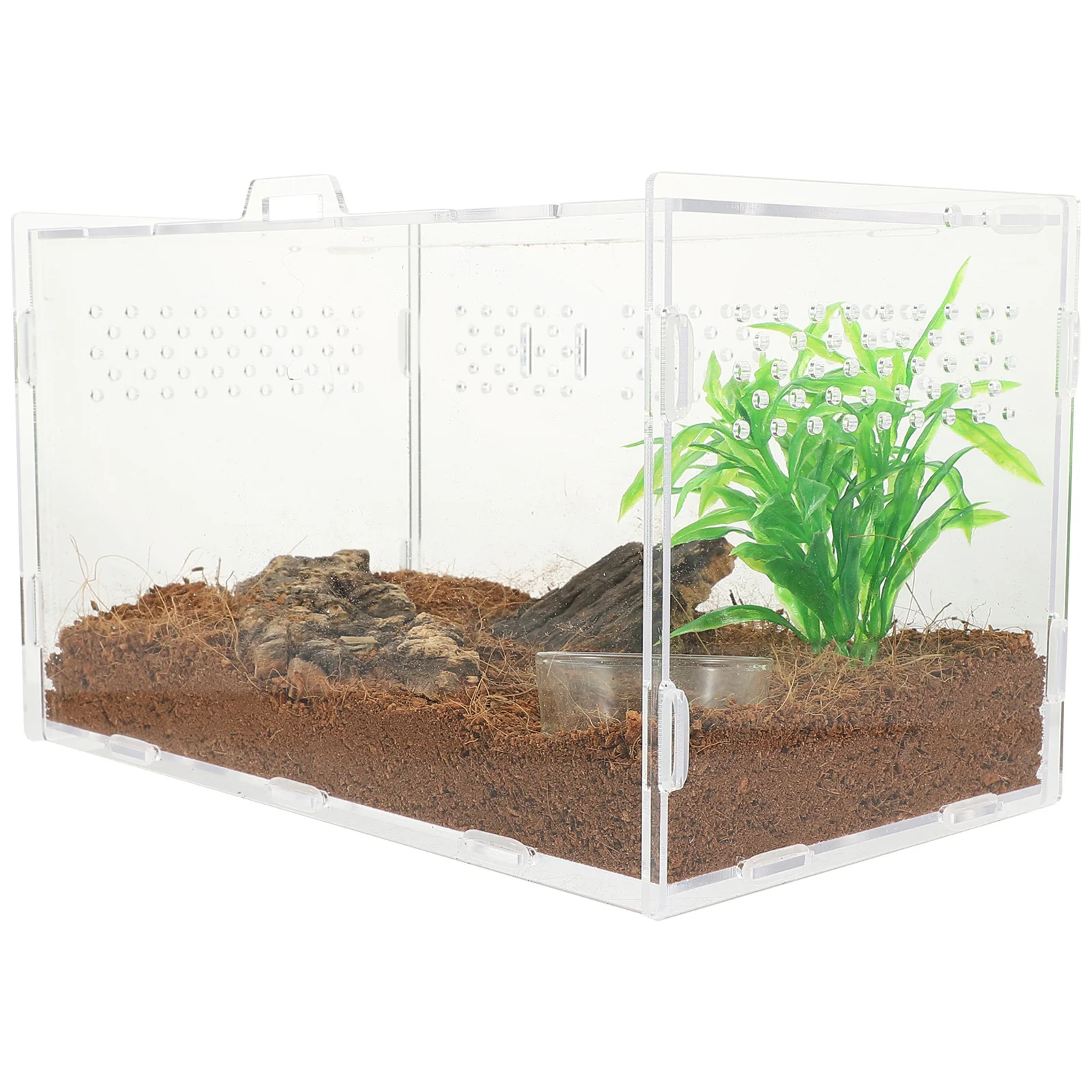 

Turtle Egg Incubator Transparent Terrarium Leopard Print Reptile Cage Snake Enclosure