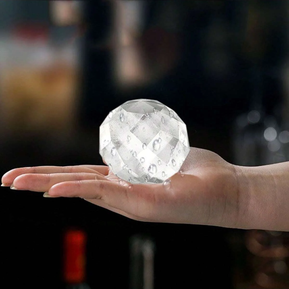 Whiskey Ice Ball Maker Plastic Mold for Home Bar and Party