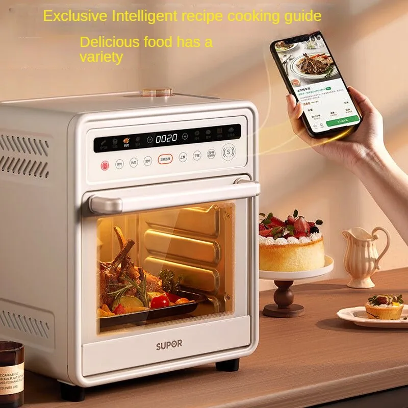 20L Oven 3-Layer Bake Station Steam Fryer Hot air circulation Individual temperature control Reservation Automatic preheating 3
