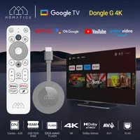 HOMATICS Dongle G 4K TV Stick with Netflix 4K Google Certified 2G32G Amlogic S905Y4 Support Dolby Atmos AV1 H.265 2T2R Wifi Box