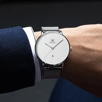 OLEVS Watch for Men Ultra Thin Quartz Watches Steel Strap Waterproof Sport Original Mens Wristwatch Fashion Casual Reloj Hombre 1