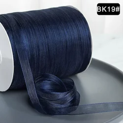 Elegant 3/8'' Organza Ribbon for Gift Wrapping and DIY Crafts - 10 meters (Dark blue)