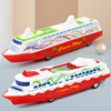 1PC Cruise Boat Ship Model Collection Pull Back Sliding Steamship Gliding Toy Gift For Kids Children Game Novelty Gag Toys 2