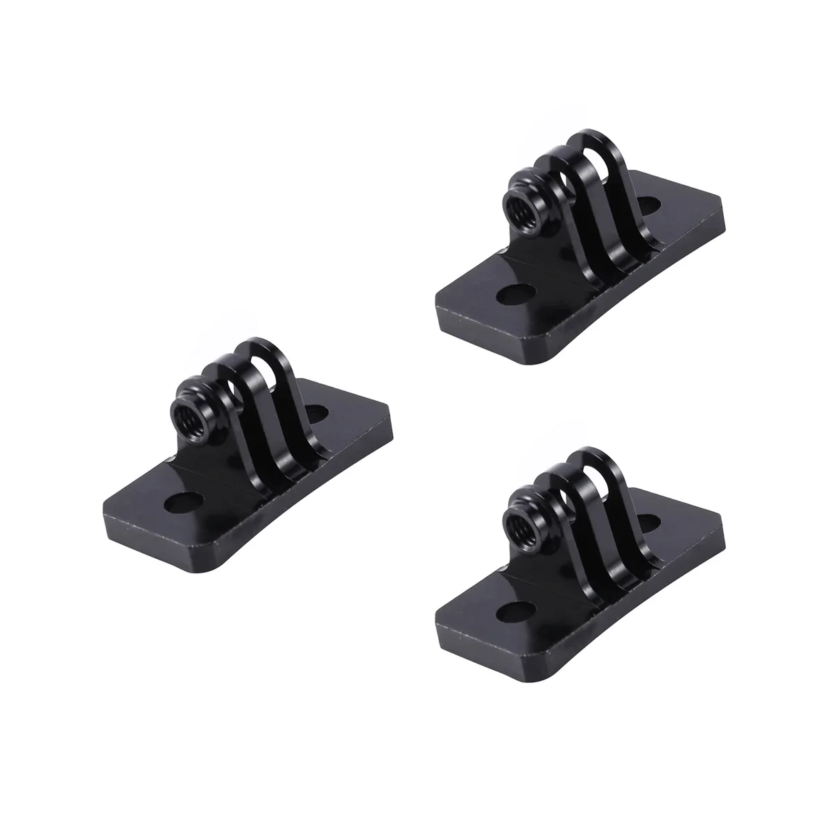 3X Cnc Skydiving Casco Supporti Fissi Per Gopro Hero 1 2 3 3 + 4 5 Session/Xiaomi Yi/Sj/Gitup Sport Camera Nera