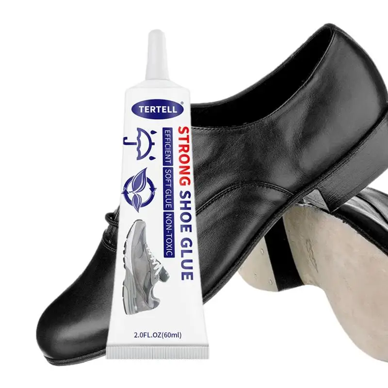 Shoe Glue 60ml Strong Shoe Glue Fast Repair Glue Sneakers Boot Sole Bond Adhesive Professional Sole Fix Shoemaker Mending Liquid Tool