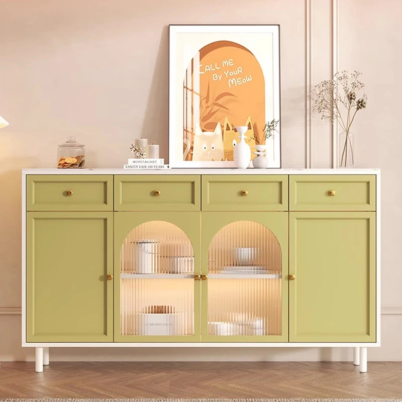 

Showcase Sideboard Aesthetic Room Furniture Living Cabinets Chest Drawers Credenza Wood Prefab Armario De Cocina Kitchen Shelf