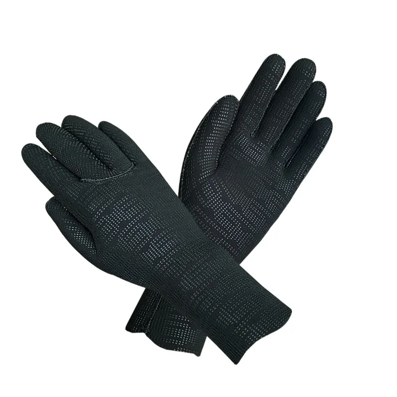 Super Elastic CR Warm 3mm-5mm Diving Gloves, Snorkeling Gloves, Anti Cutting and Wear-resistant Winter Swimming Fishing Gloves 2