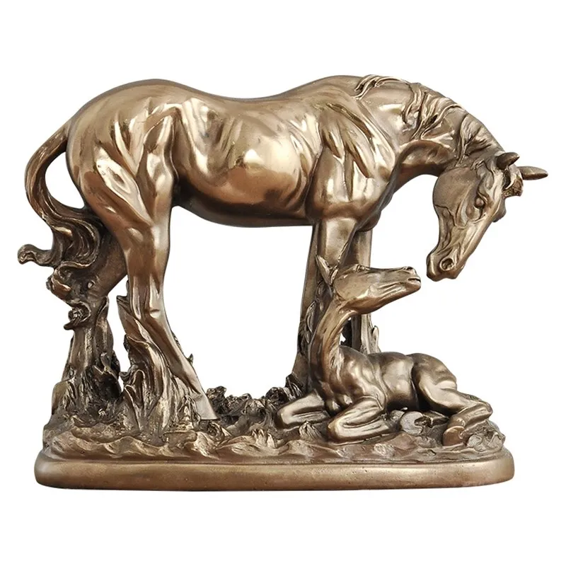 

Статуя лошади с глубокими чувствами, бронзовая статуя лошади, художественная скульптура, абстрактная фигурка животного, полимерные поделки, домашние украшения, свадебный подарок R1377