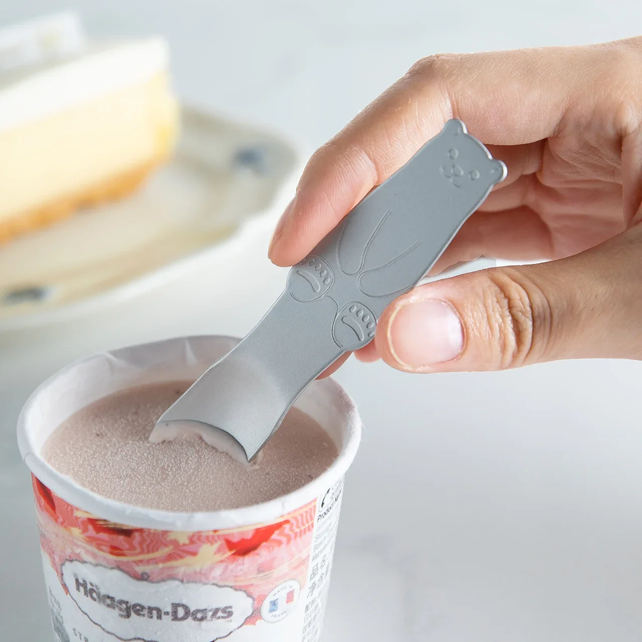 Self-melting Type Ice Cream Spoon Aluminum Creative Cute Small Dessert Scoop Silver Pudding Cake Spoons Tableware Cutlery Set ice cream spoon