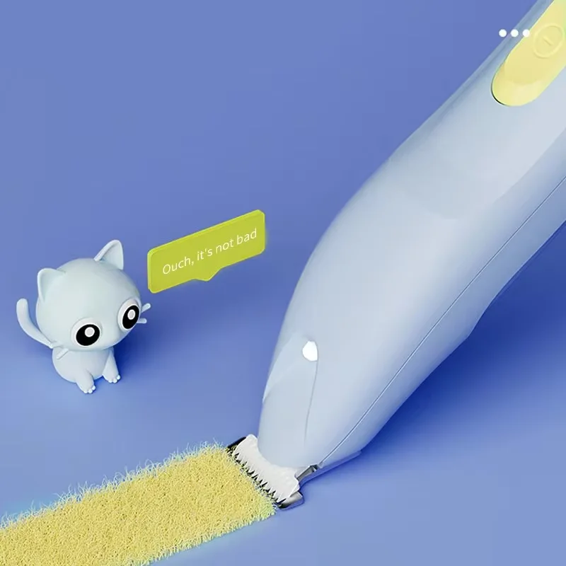 Pet clipper pet electric push clippers with Led lights foot hair trimmer professional dog and cat care supplies usb rechargeable shaver