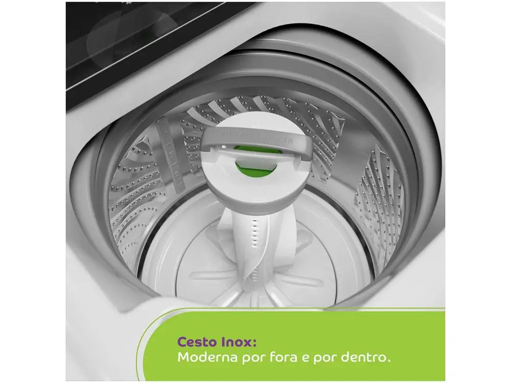 Lavadora de Roupas Consul 13kg Cesto Inox 12 Programas de Lavagem Branca CWN13AB - 220V 3