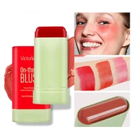 3 In 1 Make Up Brush Functional Blush Stick Waterproof Easy Color Rouge Blusher Cream High Color Rendering Brightening Skin Tone 2