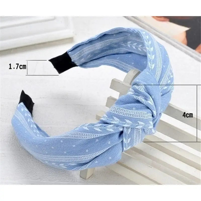 Fashion Knotted Headbands for Women Girls Solid Color Hair Band Simple Cross Knot Hairbands Hair Hoop Hair Accessories for Women