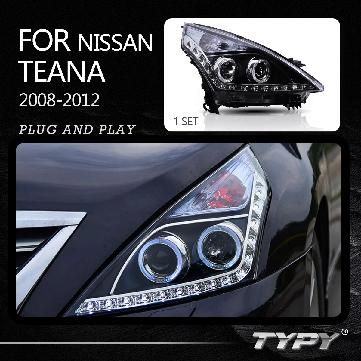 

Передняя Светодиодная лампа для Nissan Teana 2008-2012