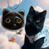 Cat Hair Storage Keychain Transparent Box Creative Pet Fur Keepsake Holder Hanging Pendant Portable Cat Fur Organizer Accessory 2